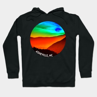 Asheville, NC Sunset Blue Ridge Mountains Hoodie